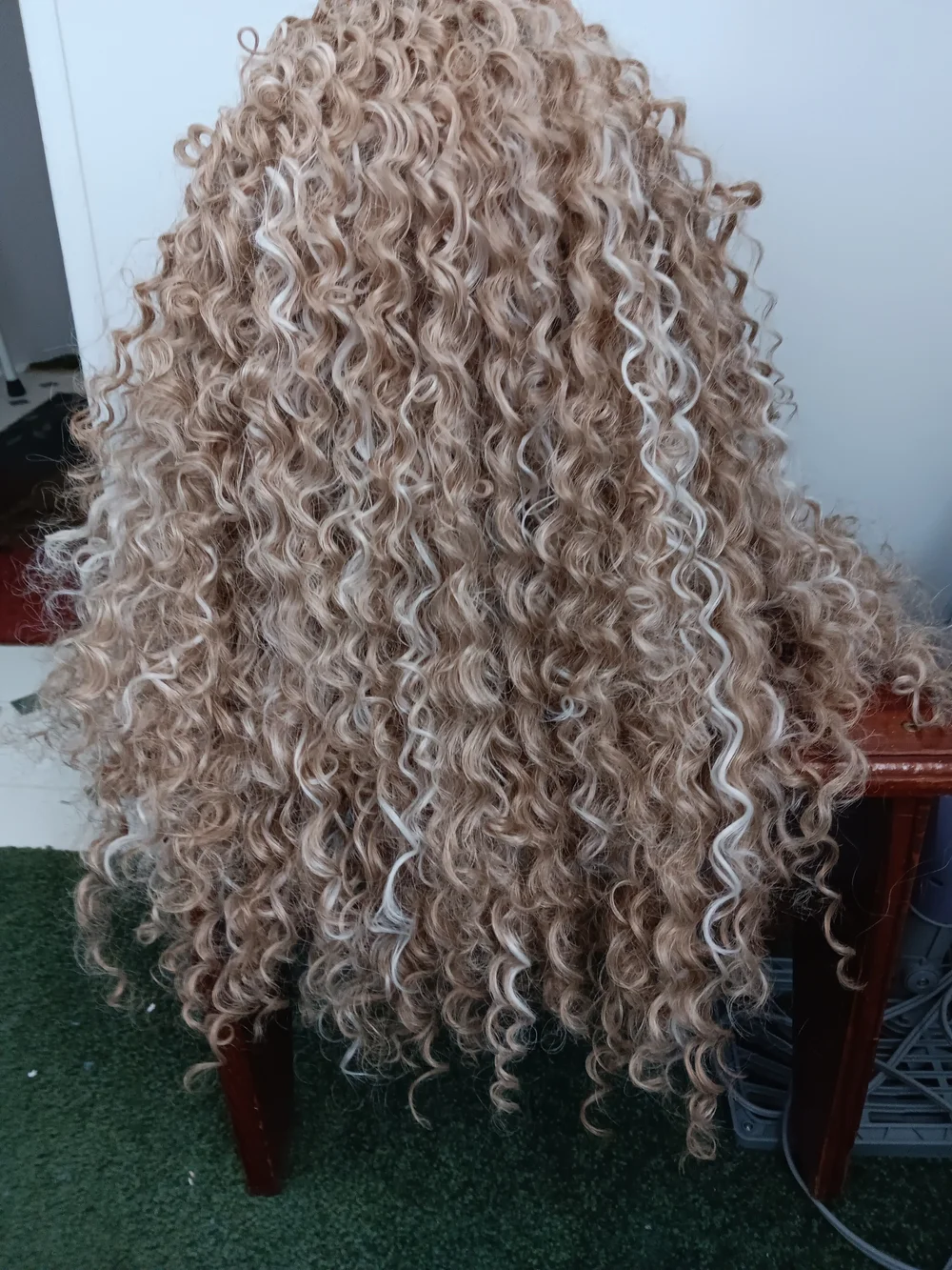 Blonde Curly Lace Front Wig - Natural Honey Blonde